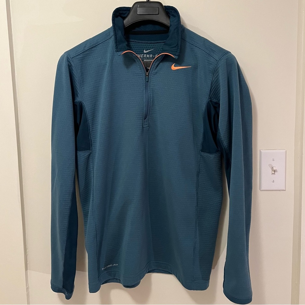 Nike Men's Blue Zip Up Sweater‎